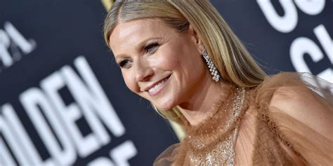 Gwyneth Paltrow reinterprets the naked dress at the Golden Globes